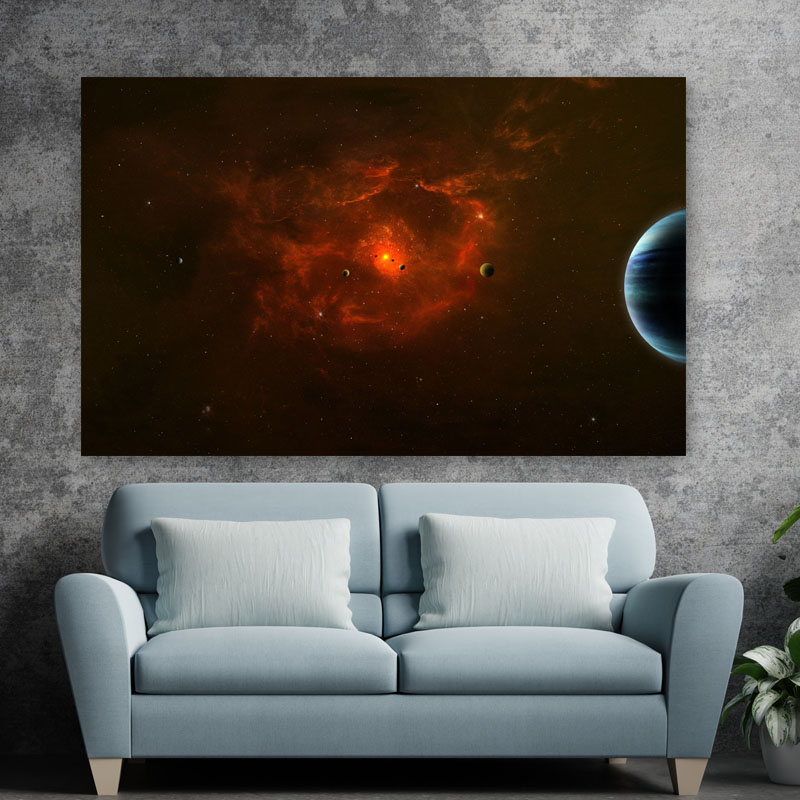 Πίνακας σε καμβά Φλεγόμενος Γαλαξίας